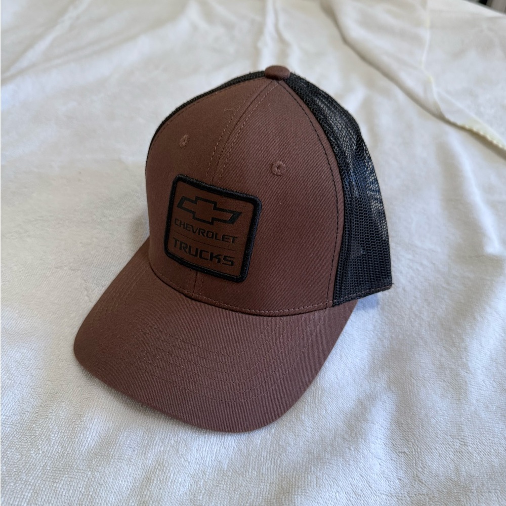 Brown and Black Mesh Trucker Hat